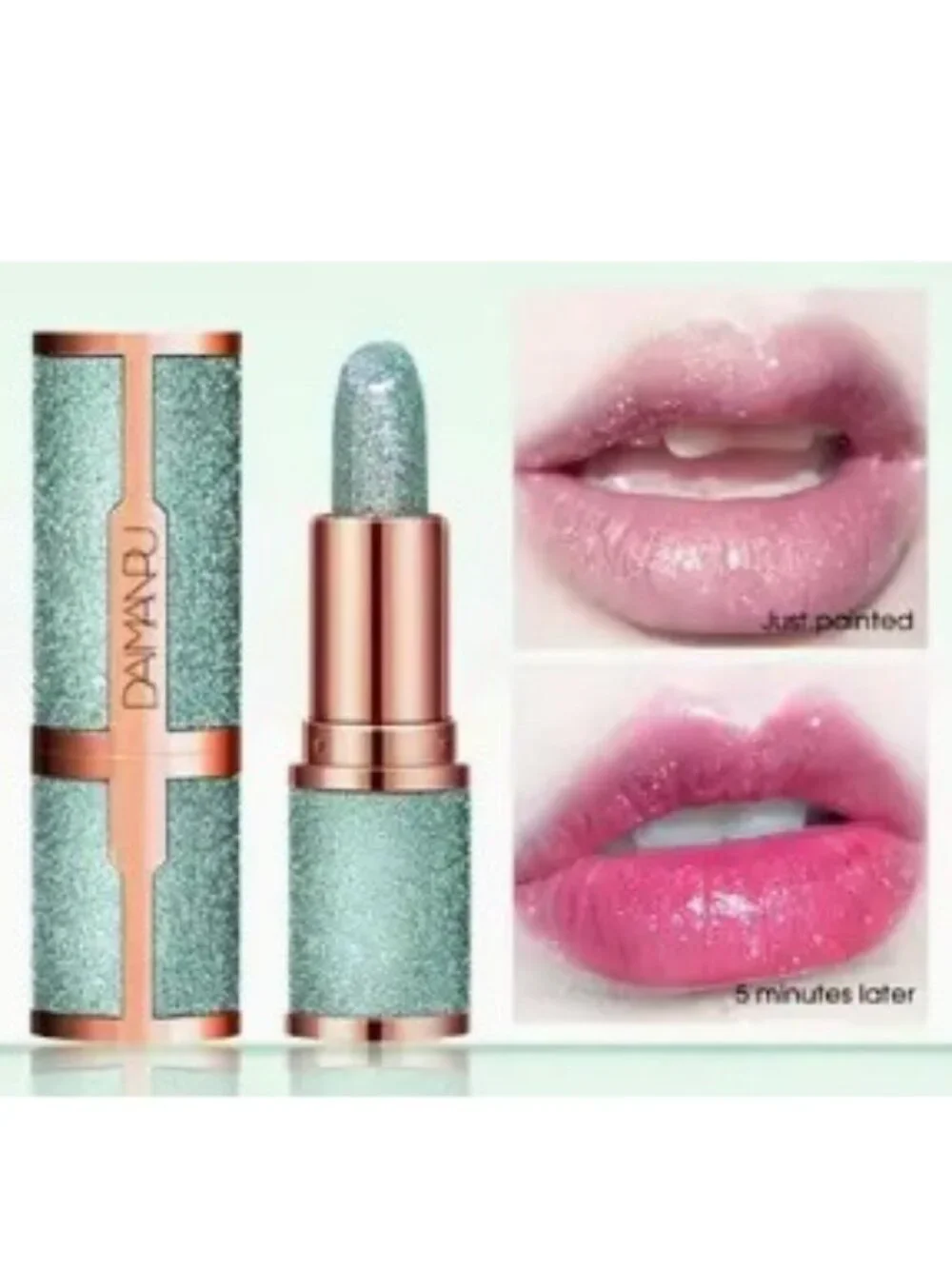 Starry Sparkling Glitter Lipstick - Moisturizing Color-Changing Balm With Shimme